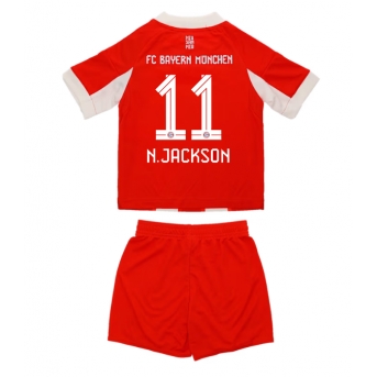 Billige Fotballdrakt Bayern Munich Nicolas Jackson #11 Replika Hjemmedraktsett Barn 2025-26 Kortermet (med bukser)